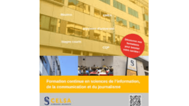Inscription au master2 Journalisme et Informations Scientifiques en formation continue